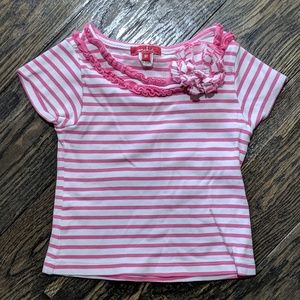 Onekid Striped Flower Shirt